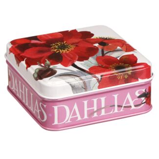 Flowers Dahlia Small Square Pocket Tin