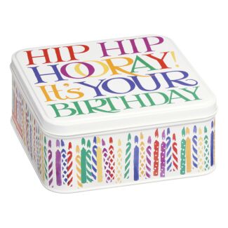 Rainbow Toast ‘Birthday’ Medium Square Tin