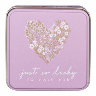 Little Gestures ‘Just So Lucky’ Small Square Tin