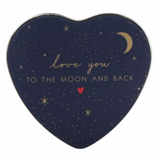 Little Gestures ‘Moon and Back’ Small Heart Tin