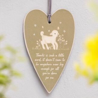 Meadow Friends Lamb Heart Tag
