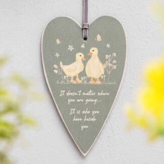 Meadow Friends Duckling Heart Tag