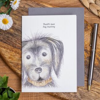 'Best Dog Mummy' Dog Card