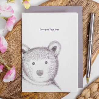 ‘Love You Papa Bear’ Greetings Card