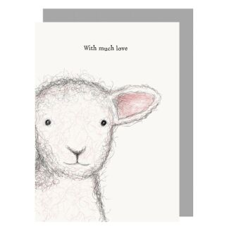 ‘With Much Love’ Sheep Extra Large Greetings Card