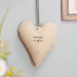 ‘Love You’ Linen Heart