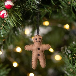 Christmas Felt Hanging Gingerbread Man