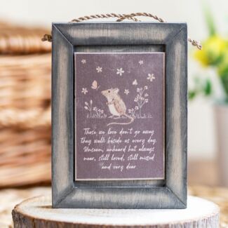 Meadow Friends Mouse Wooden Sign