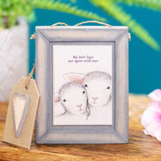 ‘My Best Days Are Spent With Ewe’ Sheep Wooden Sign