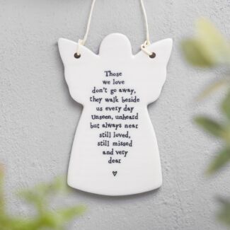 ‘Those We Love Don’t Go Away’ Porcelain Angel
