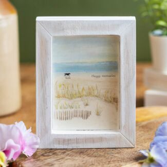 Happy Memories Seascape Wooden Sign