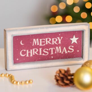 ‘Merry Christmas’ Long Box Frame