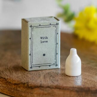 'With Love' Matchbox Vase