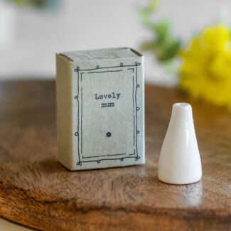 'Lovely Mum' Matchbox Vase