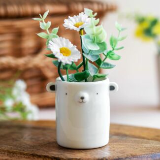 Round Animal Bear Plant Pot