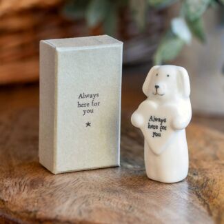 Porcelain Dog With Heart