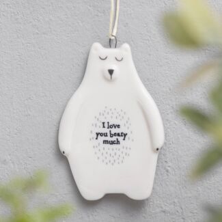 ‘Love You Beary Much’ Hanging Bear Decoration