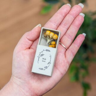 ‘With Love’ Dried Flower Matchbox