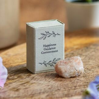 Happiness, Guidance, Contentment Sunstone Crystal Matchbox