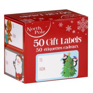 Pack of 50 Christmas Gift Sticker Labels