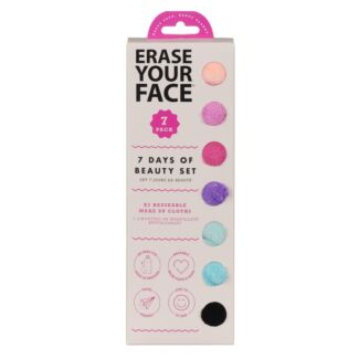 Erase Your Face 7 Days Of Beauty Brights Reusable Makeup Removing Cloths