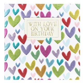 Hey Fresco ‘Scatter Hearts’ Birthday Card