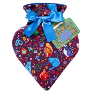 Merry And Wild Heart Shaped Hot Water Bottle