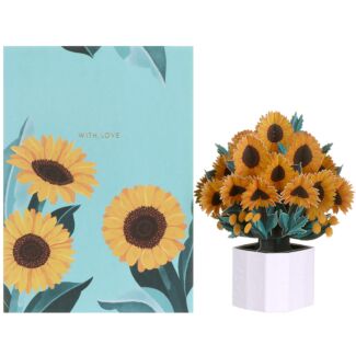 Mini Flora ‘Sunflowers’ Bouquet Card