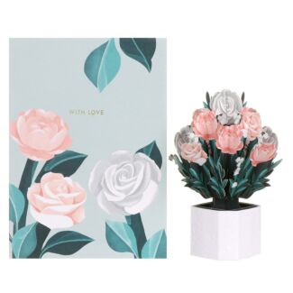 Mini Flora ‘Peonies’ Bouquet Card