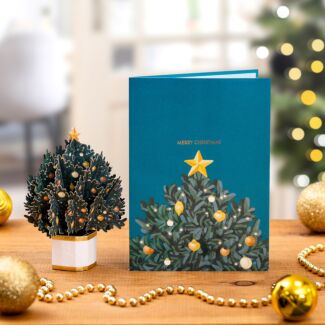 Mini Flora ‘Nordmann Fir’ Pop-Up Christmas Card