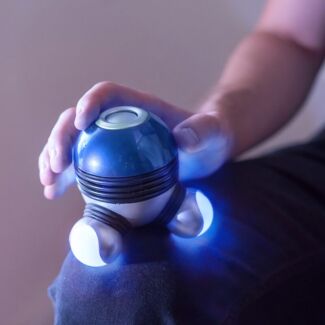 Vibrating Body Massager with LED Lights BLUE