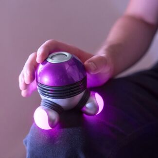Vibrating Body Massager with LED Lights PURPLE