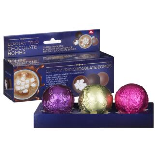 The Chocolate Bomb Luxury Trio – Three Fantastic Flavours of Drinking Chocolate