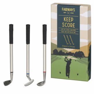 Fairways Golfing Goods Set of 3 Pens