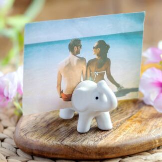 ‘Send With Love’ Ceramic Elephant Photo Holder