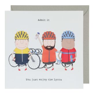 ‘Enjoy Lycra’ Greetings Card