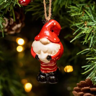 Ceramic Standing Gonk Tree Decoration