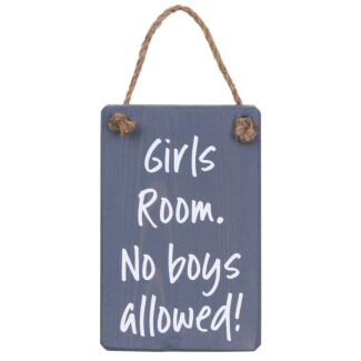 ‘Girls Room’ Wooden Door Sign