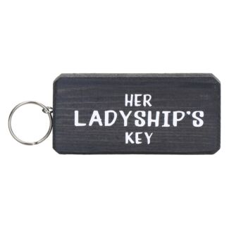 ‘Her Ladyship’s Keys’ Wooden Keyring