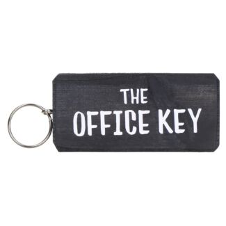 ‘Office Key’ Wooden Keyring