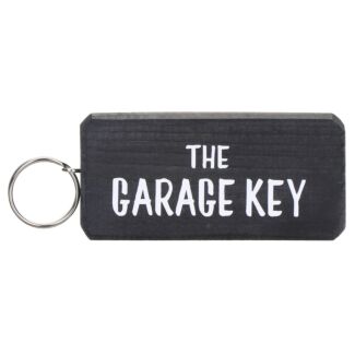 ‘The Garage Key’ Wooden Keyring