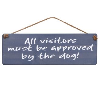 ‘Approved By The Dog’ Wooden Sign