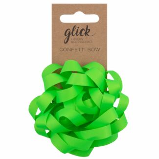 Neon Green Confetti Bow