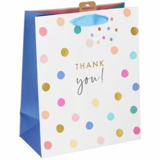 Thank You Polka Dots Large Gift Bag