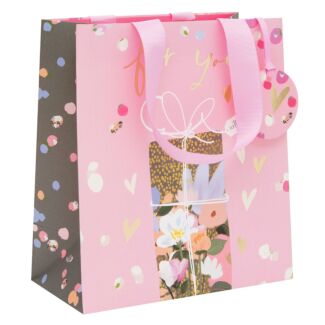 Stephanie Dyment Pink Present Medium Gift Bag