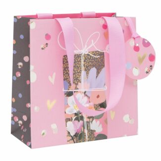 Stephanie Dyment Pink Present Small Gift Bag