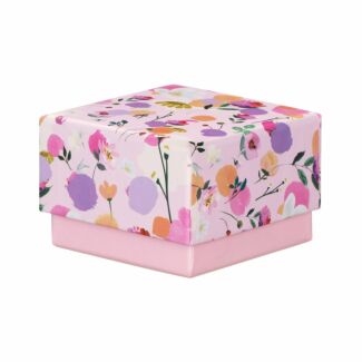 Pink Scattered Flowers Small Gift Box