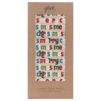Wendy Jones-Blackett Script Kraft Christmas Tissue Paper