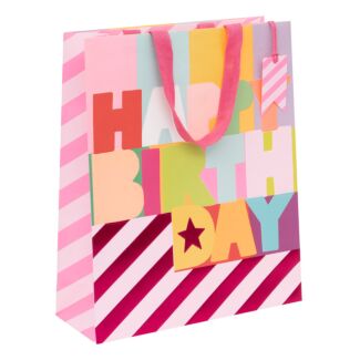 Paper Salad Fluorescent Fuchsia Shopper Bag