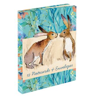 Kissing Hares Notecard Wallet